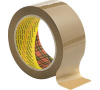 3M Scotch ruban adhésif d'emballage 3707, brun, 75 mm x 66 m, 0,055 mm x120 morceau
