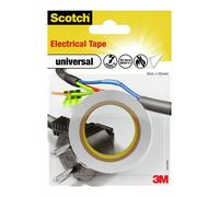 3M Scotch ruban isolant universel 4401WHT, 15 mm x 10 m, blanc x6 morceau