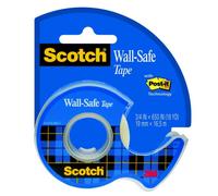 3M Scotch Wall-Safe ruban adhésif 19 mm x 16,5 m 1 rouleau, 1 maxi-dérouleur x12 morceau