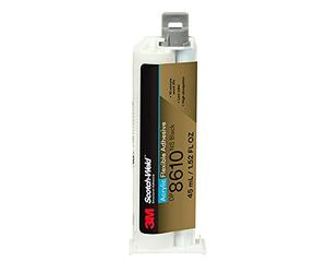 3M Scotch-Weld Flexible Acrylic Adhesive DP8610NS, Black, 45 mL Duo- Pak