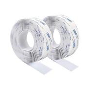 3M Scratch Autocollant Double Face,Ruban Adhésif Double Face Puissant Blanc Nylon Sans Trace Bande Agrippantes Adhésives 3m×2cm