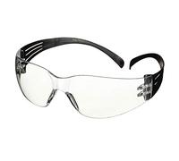 3M SecureFit 100 Lunettes de sécurité, monture noire, antirayure/antibuée, optiques incolores, SF101AF-BLK-EU, 5 paquets