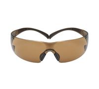 Lunettes de protection 3M SecureFit 400, branches noires/brunes, traitement antibuée/antirayures Scotchgard (K&N), écran orange, SF406SGAF-BLA-EU x20 morceau