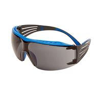 3M SecureFit Lunettes de sécurité 400X, branches bleues/grises, revêtement antibuée (K et N) Scotchgard™ - gris, SF402XSGAF-BLU-EU
