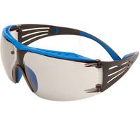 Lunettes de protection 3M SecureFit 400X, monture bleue/grise, traitement antibuée Scotchgard (K/N), écran gris pour l'intérieur et l'extérieur, SF407XSGAF-BLU-EU x20 morceau
