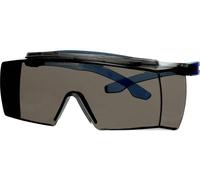Surlunettes 3M SecureFit 3700, branches bleues, protection des sourcils intégrée, traitement antibuée Scotchgard (K&N), écran gris, angle réglable, SF3702XSGAF-BLU-EU x20 morceau