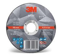 3M Silver Cut-Off Wheel Disque à tronçonner, 125 mm, 2,5 mm, 22,23 mm, T42, 51801 x25 morceau