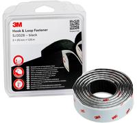 3M SJ352B Bande auto-agrippante à coller (L x l) 1.25 m x 25 mm noir 1 pc(s)