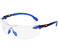 Lunettes de protection 3M Solus 1000, branches bleues/noires, traitement anti-buée/anti-rayures Scotchgard (K&N), écran transparent, S1101SGAF-EU x1 morceau