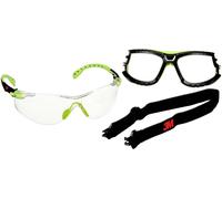 3M Solus S1201SGAF-TSKT Lunettes de protection avec protection anti-buée vert, noir