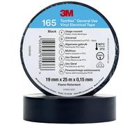 3M Temflex™ 165 165BK6E Ruban isolant Temflex™ 165 noir (L x l) 25 m x 19 mm 1 pc(s)