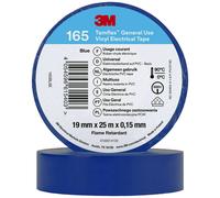 3M Temflex™ 165 165BL6E Ruban isolant Temflex™ 165 bleu (L x l) 25 m x 19 mm