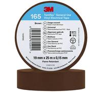 3M Temflex™ 165 165BR6E Ruban isolant Temflex™ 165 marron (L x l) 25 m x 19 mm