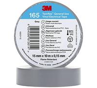 3M Ruban isolant Temflex 165 Vinyle gris 15 mm x 10 m 0,15 mm 100 pièces