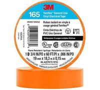 3M Ruban isolant électrique Temflex 165 vinyle orange 15 mm x 10 m 0,15 mm