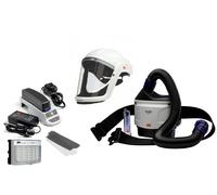 3M TR-315E+ Kit de démarrage Versaflo comprenant TR-302E, accessoires et casque de protection 3M Versaflo M206 avec joint facial confort et visière en polycarbonate, transparent x1 morceau