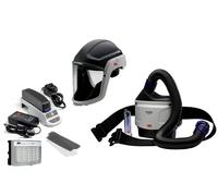3M TR-315E+ Kit de démarrage Versaflo comprenant TR-302E, accessoires et casque de protection 3M Versaflo M307 avec joint facial difficilement inflammable et visière en polycarbonate, transparent x1 m