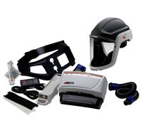 3M TR-619+ Kit de démarrage Versaflo comprenant TR-602E, accessoires et casque de protection 3M Versaflo M306 avec joint facial confort et visière en polycarbonate, transparent x1 morceau
