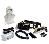 3M TR-819E IS Kit de démarrage Versaflo Protection Ex y compris TR-802E, accessoires et cagoule légère 3M Versaflo Premuim S855 Kit de démarrage y compris support de tête et collerette textile. Résist