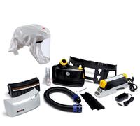 3M TR-819E IS Kit de démarrage Versaflo protection Ex y compris TR-802E, accessoires et cagoule légère jetable 3M Versaflo S133L, avec support de tête intégré, blanc, matériau textile universel, taill