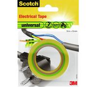 3M universal 4401YG Ruban isolant Scotch® jaune, vert (L x l) 10 m x 15 mm