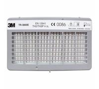 3M Versaflo TR3802E Filtre à particules P3 avec couche de charbon actif contre les odeurs et les gaz organiques sous AGW (remplacement de TR-3800) x1 morceau
