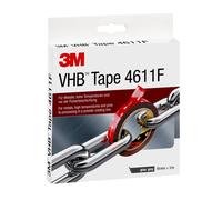 3M VHB ruban adhésif 4611F, gris, 19 mm x 3 m, 1,1 mm x1 morceau