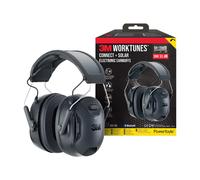 3M Protection auditive WorkTunes Connect & Solar 90573E-1 Bluetooth charge solaire SNR 33 dB noir