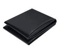 3m x 3m Noir Bache Bassin en PVC Robuste Noire Bâche de Bassin HDPE Bâche Liner pour Bassin Flexible Durable Préformée Cascade