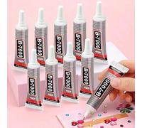 3ml/15ml/50ml/110ml Colle à strass transparente B7000, convient pour la fabrication de bijoux, l'incrustation de pierres précieuses, le plastique, le bois, le tissu et les projets d'artisanat DIY, adh