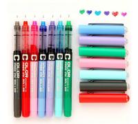 3pcs/7pcs/12pcs Stylos gel à bille à séchage rapide à encre liquide directe multicolores, stylos de signature colorés à encre liquide directe 0,5mm, stylos gel à tube aiguille complet pour étudiants, 