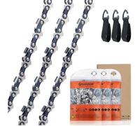 3PCS Chaînes de Tronçonneuse Faible Rebond 3/8""LP 40Maillons d'Entraînement 1,3mm 25cm compatible avec Makita,Ryobi,Worx et autres