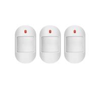 3pcs Détecteur de Mouvement PIR Sans Fil Amélioré Détecteur D'Alarme Détecteur Infrarouge Sans Fil 433 MHz