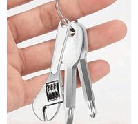 3pcs Ensemble de mini tournevis portables avec porte-clés, pendentif porte-clés charm de sac cadeau pour hommes et femmes, kit d'outils de poche en métal réglable, convient pour les accessoires de cam