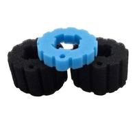 3pcs éponges filtrantes - Compatible Oase BioPress - Lavable et réutilisable - Pour bassin, noir et bleu