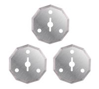 3pcs Lames pour Ciseaux Électriques Fanttik C8 Nano, 42mm Acier à Outils à Haute Teneur en Carbone Lame Coupe Carton pour la Découpe de Carton Papier Tissu et Cuir