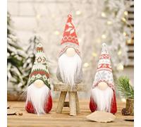 3PCS Lutins de Noël - Père Noël GNOME - Petites Figurines - Nain Scandinave