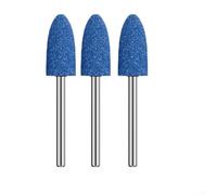 3PCS Meule Oxyde Chrome 3mm Pour Métal Polissage(6mm) | Tailles 3 à 12mm, queue 3mm, formes cylindre et pêche, accès zones étroites