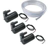 3pcs Mini Pompe Submersible DC 3V 5V - Micro Pompe à Eau Brushless Avec 3M Tuyau Transparent pour Aquarium, Jardin, Plante, Fleur