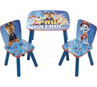 3pcs Paw Patrol bois table d'enfant+2x chaise table d'enfant table à dessin bleu