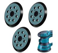 3Pcs Plateau Ponceuse pour 125mm, Plateau de Ponçage 8 trous pour Makita BO5041 M9202B M9204B DBO180
