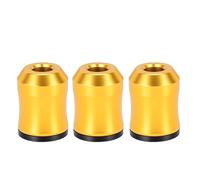 3Pcs Screwdriver Bit Magnetizer Ring, Aluminum Alloy Magnetic Screw Holder, Quick Instant Magnet Attachment for Screwdrivers Drill Bits, Anti Drop Tool Accessory Yellow