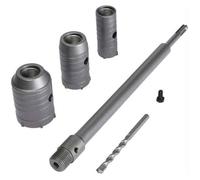 3pcs Set de Scies Cloches Trépan SDS Plus - Pointe en Carbure de Tungstène Tige d'Extension 350 mm - Béton Brique Pierre Ciment