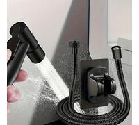 3pcs/Set Ensemble de douchette bidet portable pour usage domestique, pistolet de nettoyage de salle de bain à haute pression, matériau plastique durable, avec tuyau flexible de 59 pouces et support mu