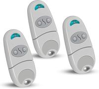 3PCS Télécommande Portail Garage 433.92MHz, 2 Canaux Compatible avec TOP-432EV/EE/NA, Télécommande pour Porte de Garage et Portail