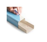 3S SuperSamaStore Goulotte à Couverture Complète 80 x 60 Millimètres | avec Film Protecteur, Adaptées à l’Installation de Systèmes Mono et Dual Split, 8 Pièces de 2 Mètres Chacune