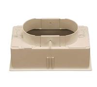 3S SuperSamaStore Plénum 500x150 mm avec Clapet pour Gaines de Ventilation | Pour gaines de ventilation flexibles, raccord rapide 160-250 mm, montage par clips, boîtier en ABS et clapet réglage intégré