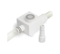 3S SuperSamaStore Siphon de Vidange de Condensats Anti-Odeurs | Horizontal et Vertical, Siphon Inspectable pour Tubes Annélés/Gainés 16, 18, 20 mm, PVC Compact, Usage Professionnel, Blanc