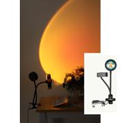 3W DC5V Coucher de soleil LED de bureau Clip Lampe de bureau Arc-en-ciel Projection Lumière de fond Coucher de soleil Atmosphère Lumière - Soleil