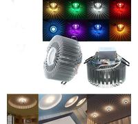 3W LED Aluminium Plafonnier Fixation Couloir Balcon Suspension Eclairage Couronne - Jaune